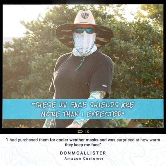 5-Pack UV Face Shield | UV 30+ Multipurpose Neck Gaiter Balaclava for Adults - Picture 3 of 6